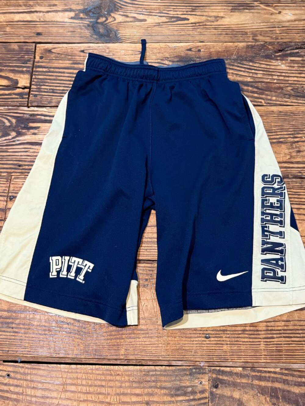VINTAGE Nike Pitt Panthers Shorts Mens Medium University of Pittsburgh Y2K Baggy
